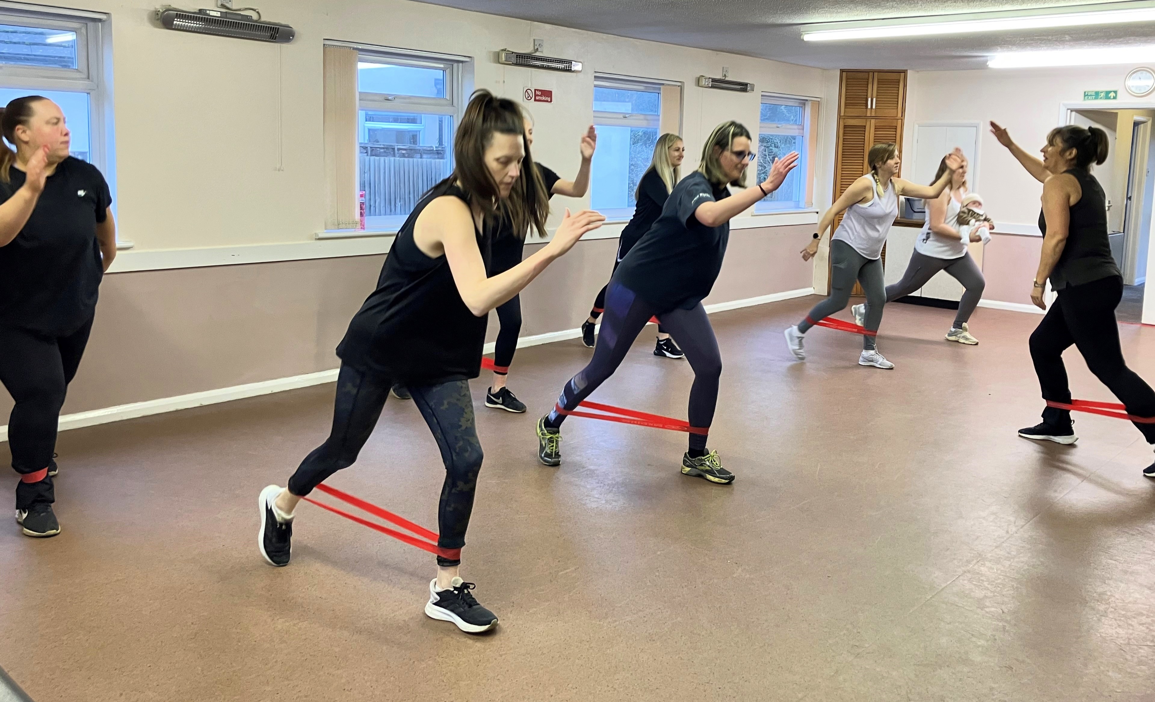 Indoor pre and post natal fitness group