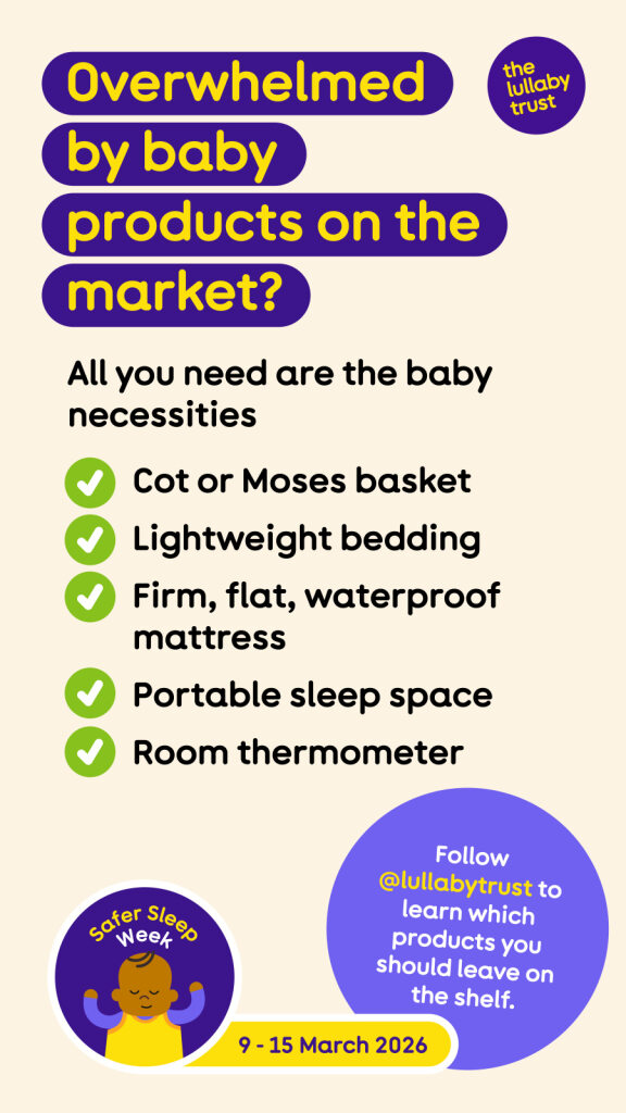 The Lullaby Trust Safer Sleep Week 2026